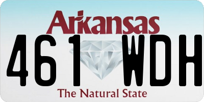AR license plate 461WDH