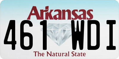 AR license plate 461WDI