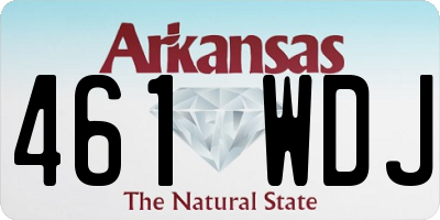 AR license plate 461WDJ