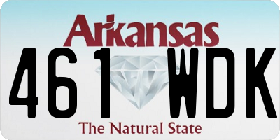 AR license plate 461WDK
