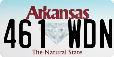 AR license plate 461WDN