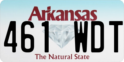 AR license plate 461WDT
