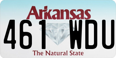 AR license plate 461WDU