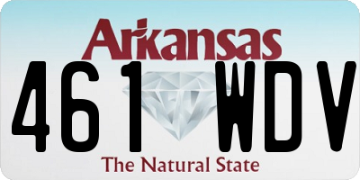 AR license plate 461WDV