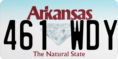 AR license plate 461WDY