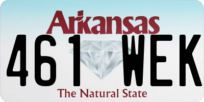 AR license plate 461WEK