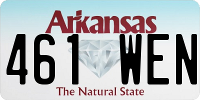 AR license plate 461WEN