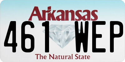 AR license plate 461WEP