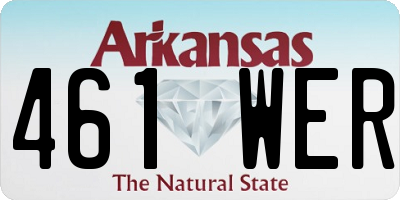 AR license plate 461WER