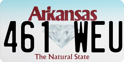 AR license plate 461WEU