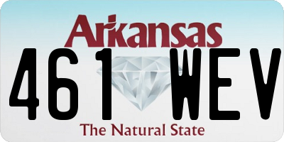 AR license plate 461WEV