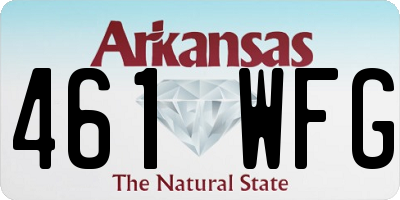AR license plate 461WFG