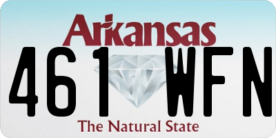 AR license plate 461WFN