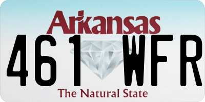 AR license plate 461WFR