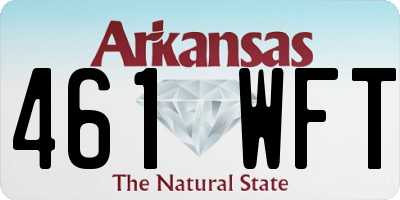 AR license plate 461WFT