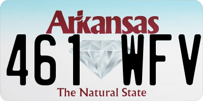 AR license plate 461WFV