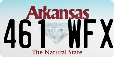 AR license plate 461WFX