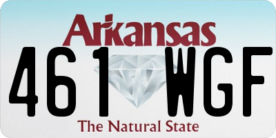 AR license plate 461WGF