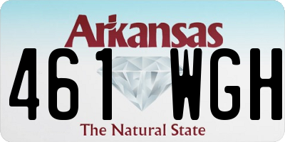 AR license plate 461WGH
