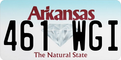 AR license plate 461WGI