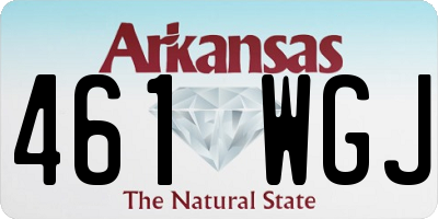 AR license plate 461WGJ