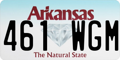 AR license plate 461WGM