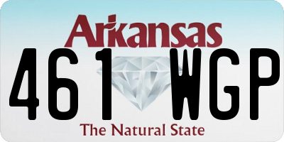 AR license plate 461WGP