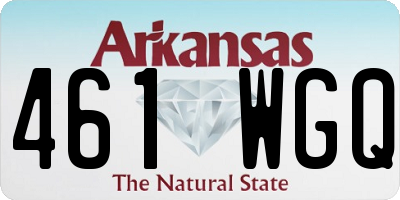 AR license plate 461WGQ