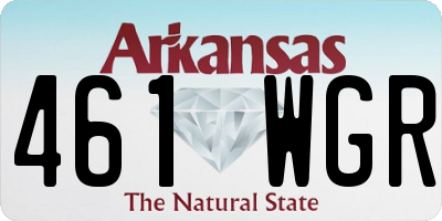 AR license plate 461WGR