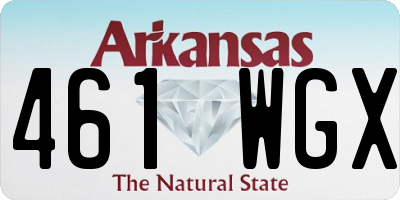 AR license plate 461WGX