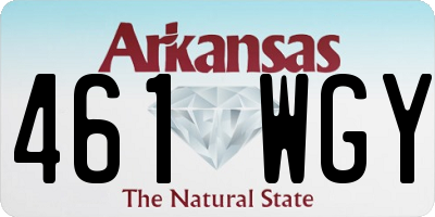 AR license plate 461WGY