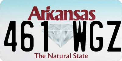 AR license plate 461WGZ