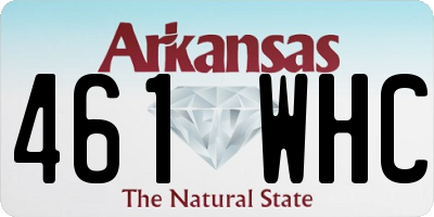 AR license plate 461WHC