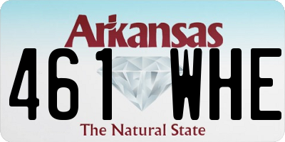 AR license plate 461WHE