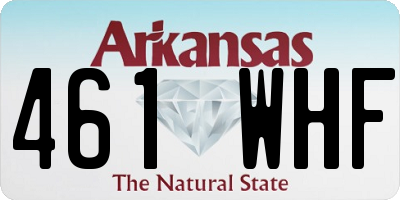 AR license plate 461WHF