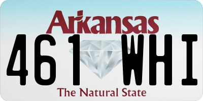 AR license plate 461WHI