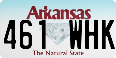 AR license plate 461WHK