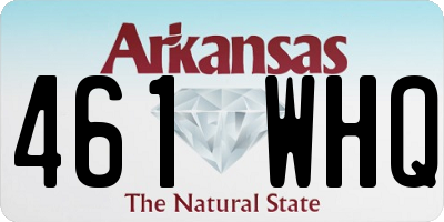 AR license plate 461WHQ