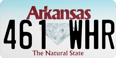 AR license plate 461WHR