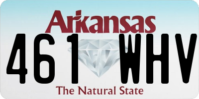 AR license plate 461WHV