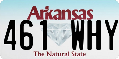 AR license plate 461WHY