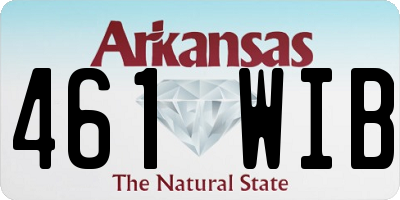AR license plate 461WIB