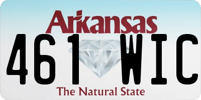 AR license plate 461WIC