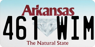 AR license plate 461WIM