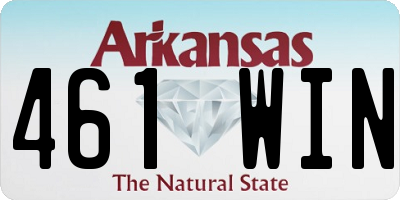 AR license plate 461WIN
