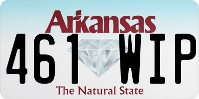 AR license plate 461WIP