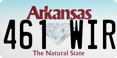 AR license plate 461WIR