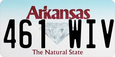 AR license plate 461WIV