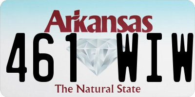 AR license plate 461WIW