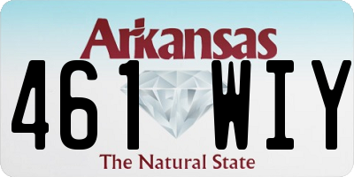 AR license plate 461WIY